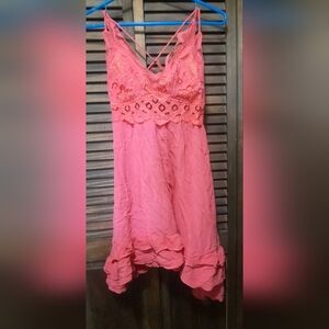 Pink Sleeveless Dress